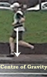 Me with a forefoot landing after transition to minimalist running (2013)