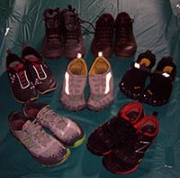 Julie's collection of minimalist running shoes!
