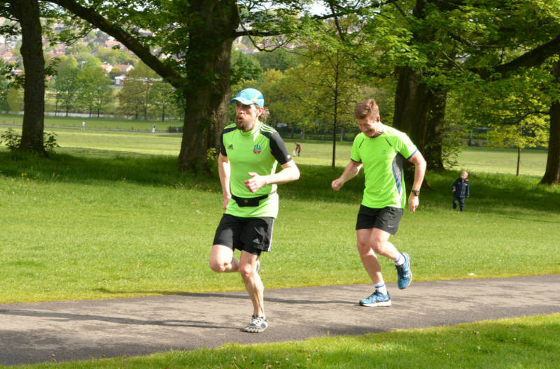 Andrew running Brunley parkrun 2015 Andrew running Brunley parkrun 2015