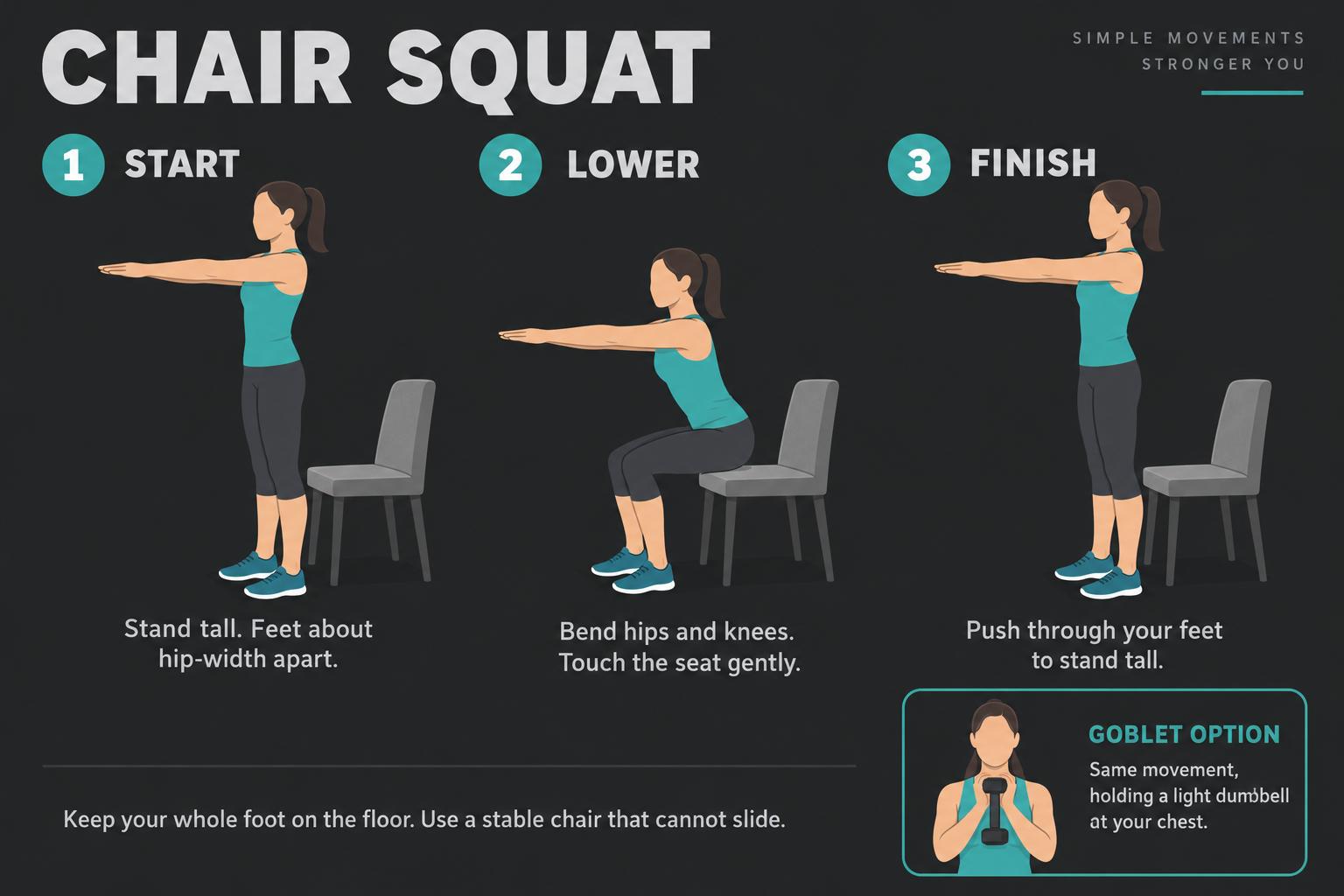 chair squat and goblet diagram chair squat and goblet diagram