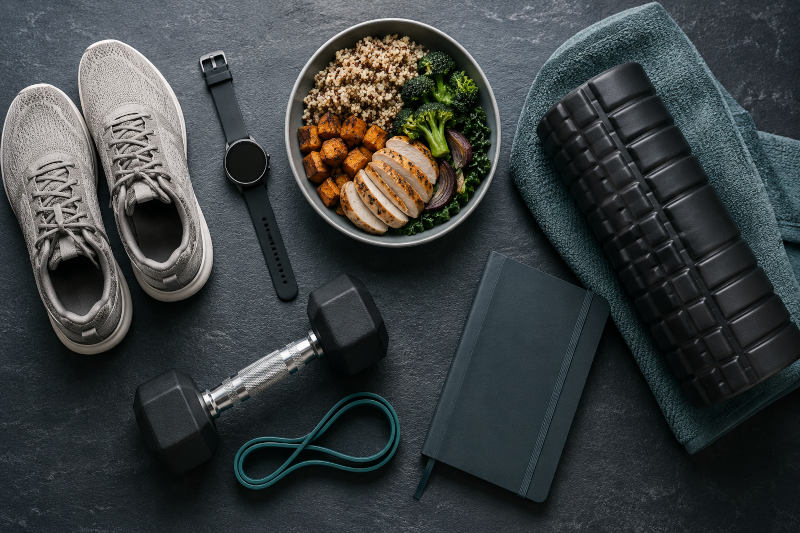image of weights and trainers etc. image of weights and trainers etc.