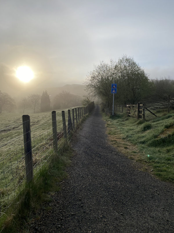 Prospect path leading towards Lee Quarry, Bacup.